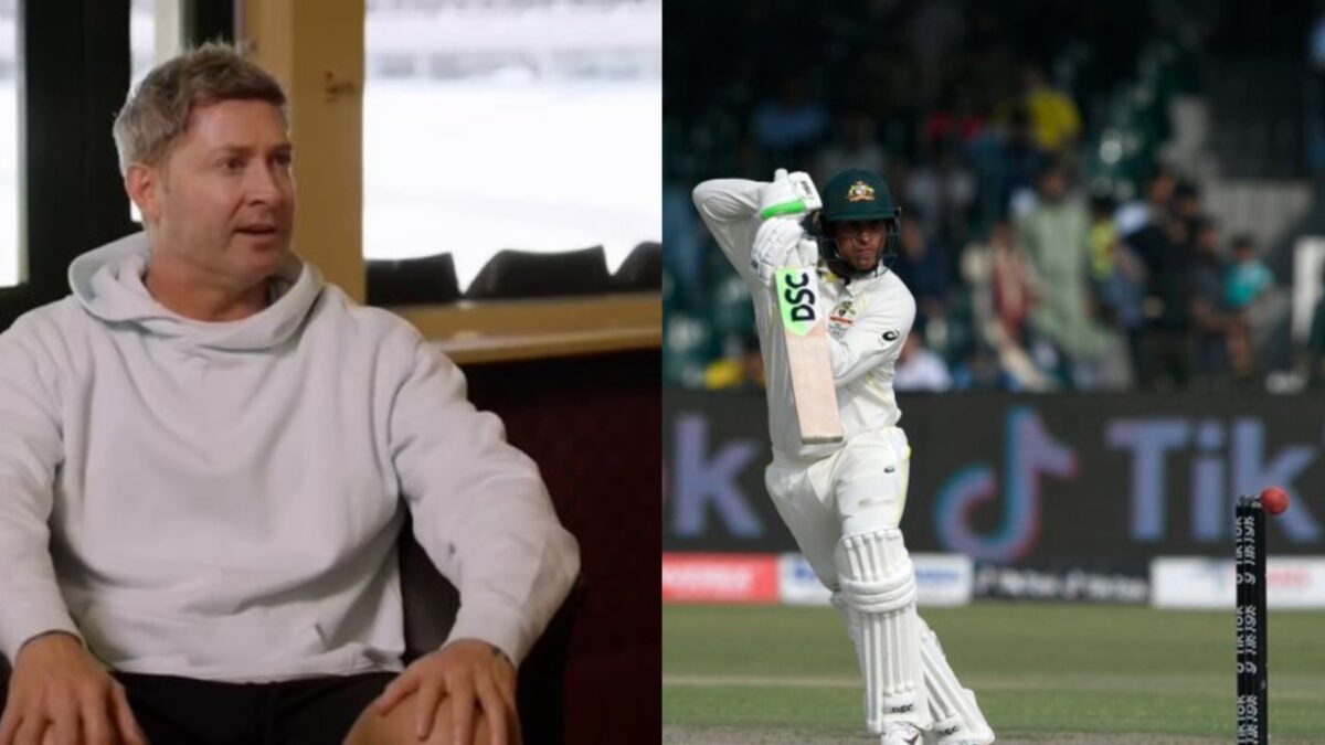 Michael Clarke and Usman Khawaja.