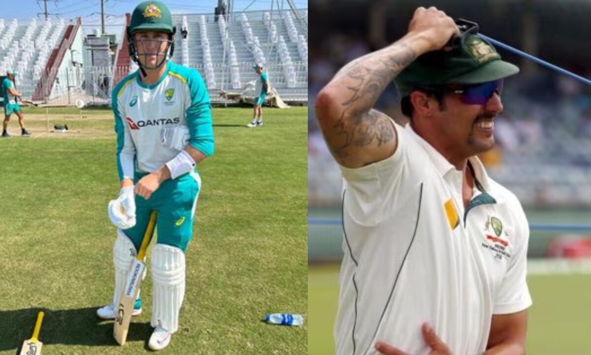 Mitchell Johnson and Marnus Labuschagne.