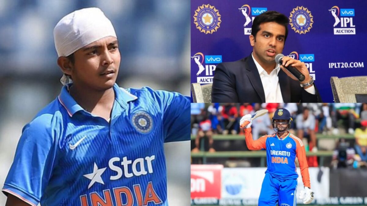 Parth Jindal, Abhishek Sharma and Prithvi Shaw.