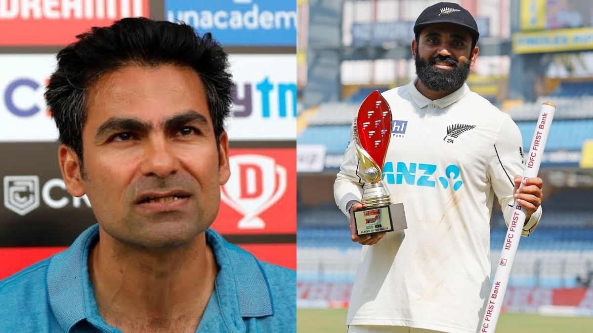 Mohammad Kaif and Ajaz Patel. Photo- Twitter