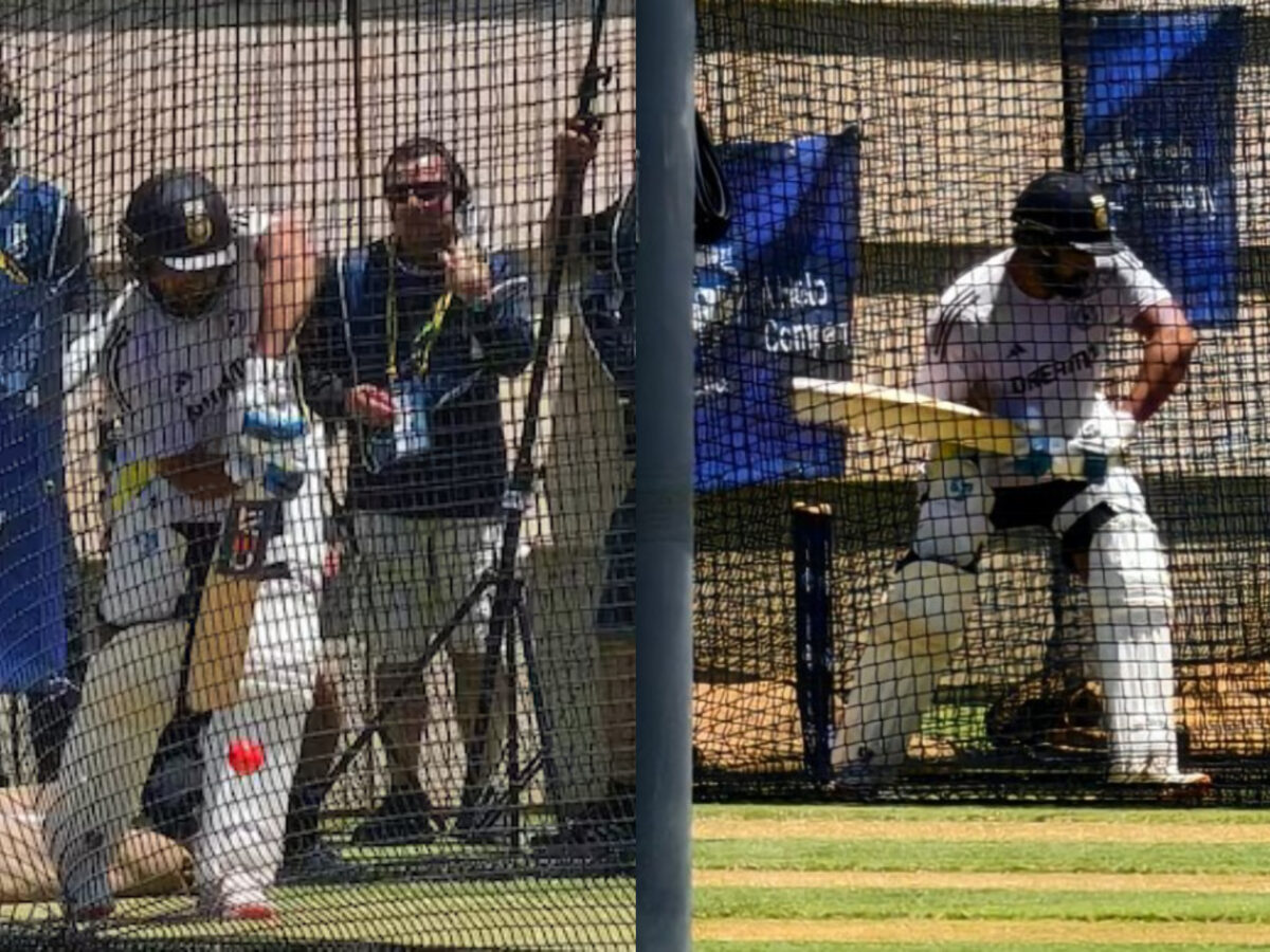 Watch- Rohit Sharma Begins Nets Practice Ahead Of India’s Pink-Ball Test In Adelaide