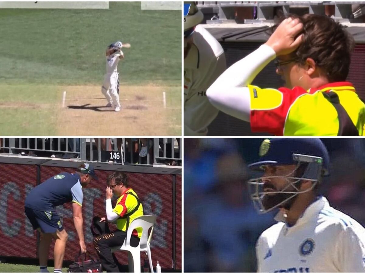 Watch- Virat Kohli Stunned As His Amazing Six Off Mitchell Starc Hits A Security Guard Near The Boundary