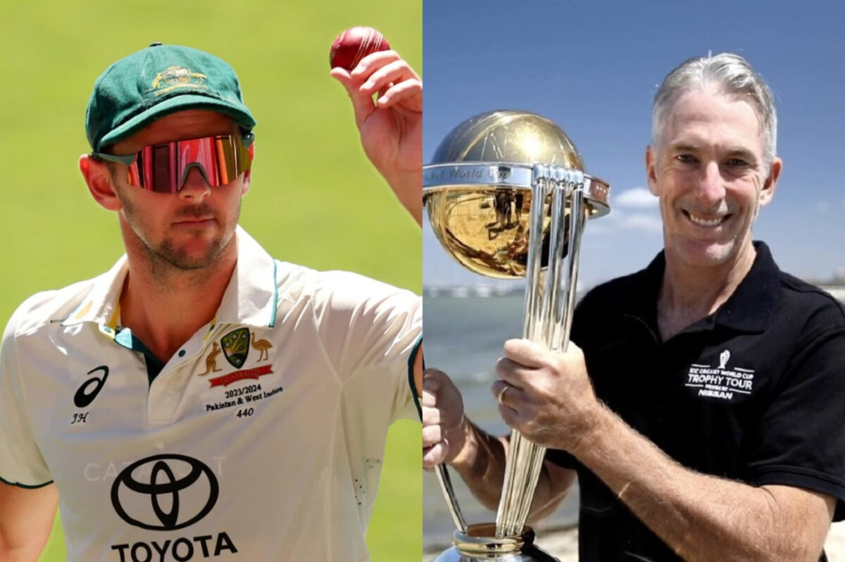 Josh Hazlewood and Damien Fleming. Photo- Getty