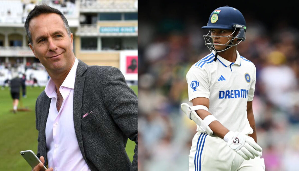 Michael Vaughan and Yashasvi Jaiswal. Photo- Getty