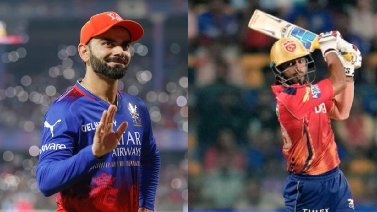 Jitesh Sharma and Virat Kohli.