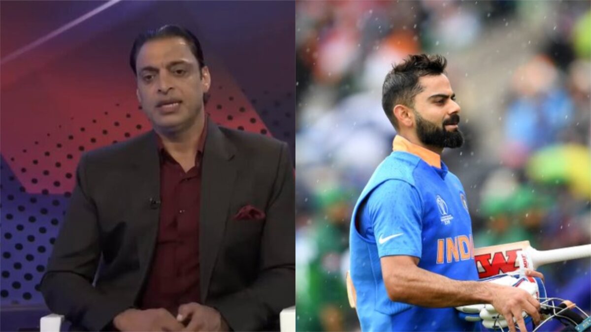 Pakistan's Shoaib Akhtar and India's Virat Kohli.