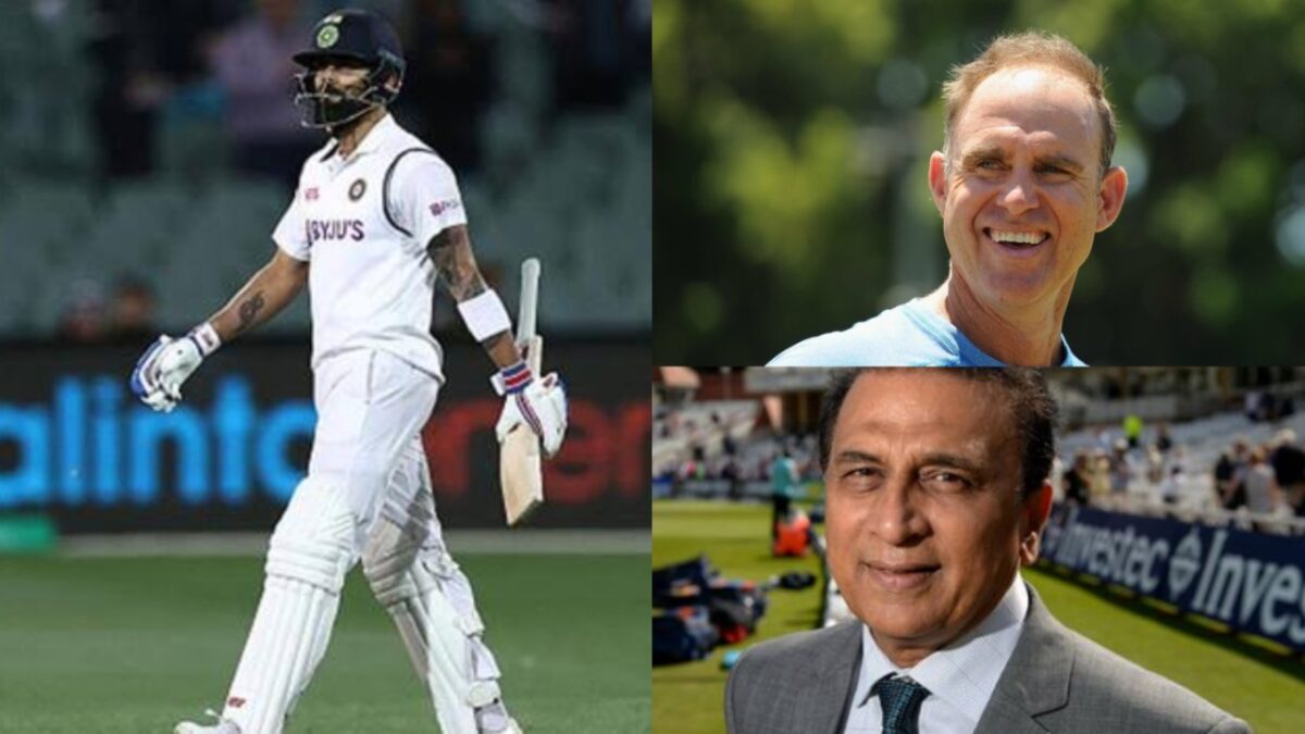 Virat Kohli, Sunil Gavaskar and Matthew Hayden.