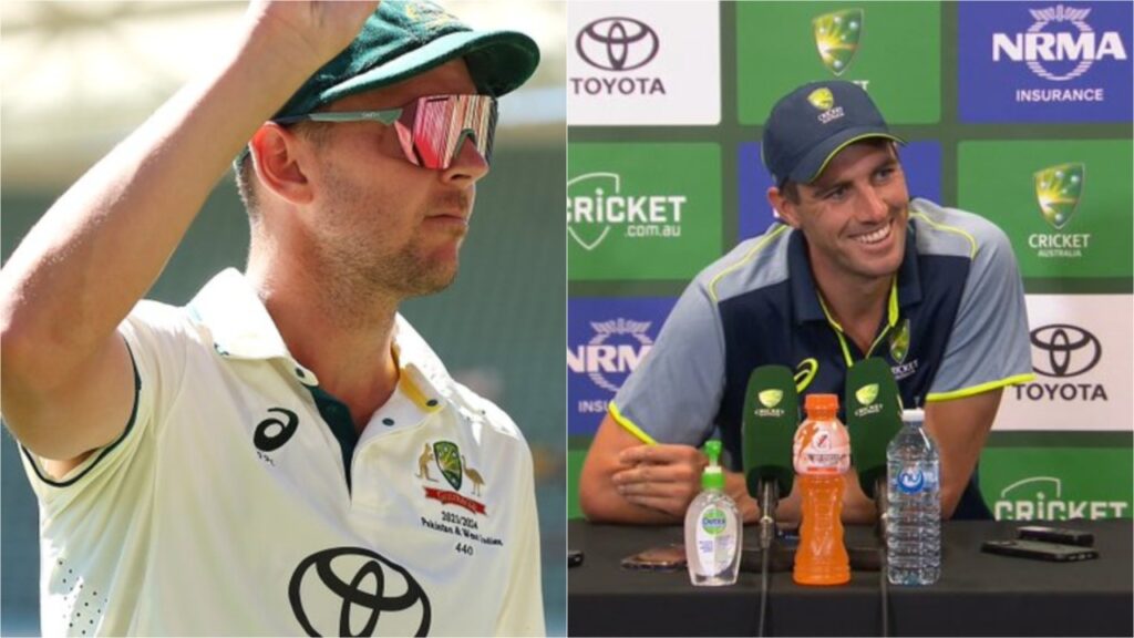 Australia's Pat Cummins and Josh Hazlewood.