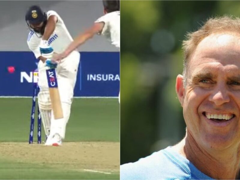 “Leather Lounge Chair”- Rohit Sharma Mocked By Matthew Hayden In 2nd D/N Adelaide Test