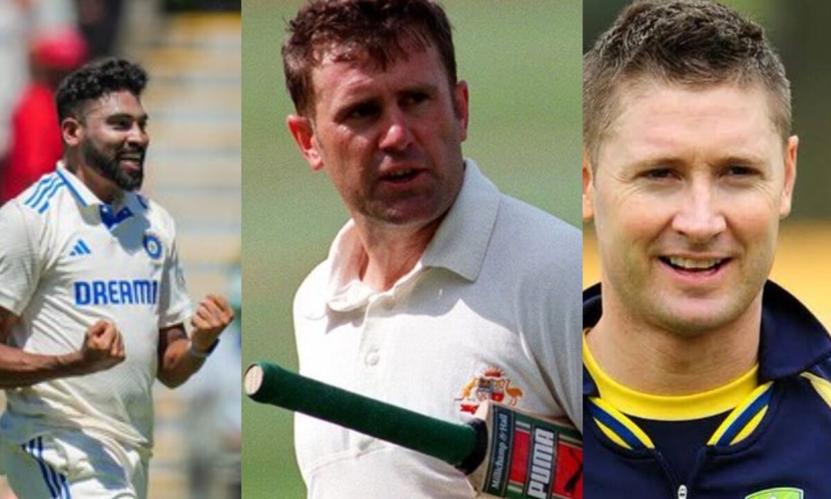 Mohammad Siraj, Micheal Clarke and Mark Taylor.