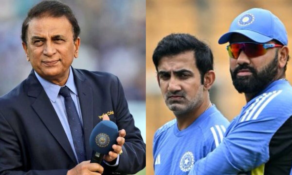 Rohit Sharma, Gautam Gambhir and Sunil Gavaskar.