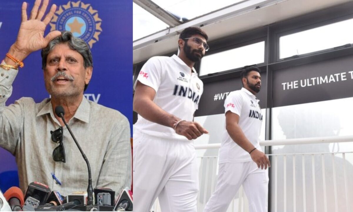 Jasprit Bumrah, Rohit Sharma and Kapil Dev.