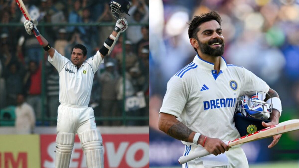 Virat Kohli and Sachin Tendulkar.