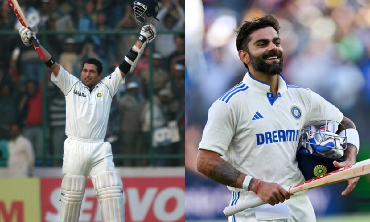 Virat Kohli and Sachin Tendulkar.