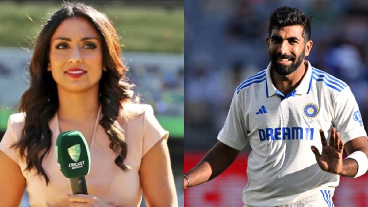 Isha Guha and Jasprit Bumrah.