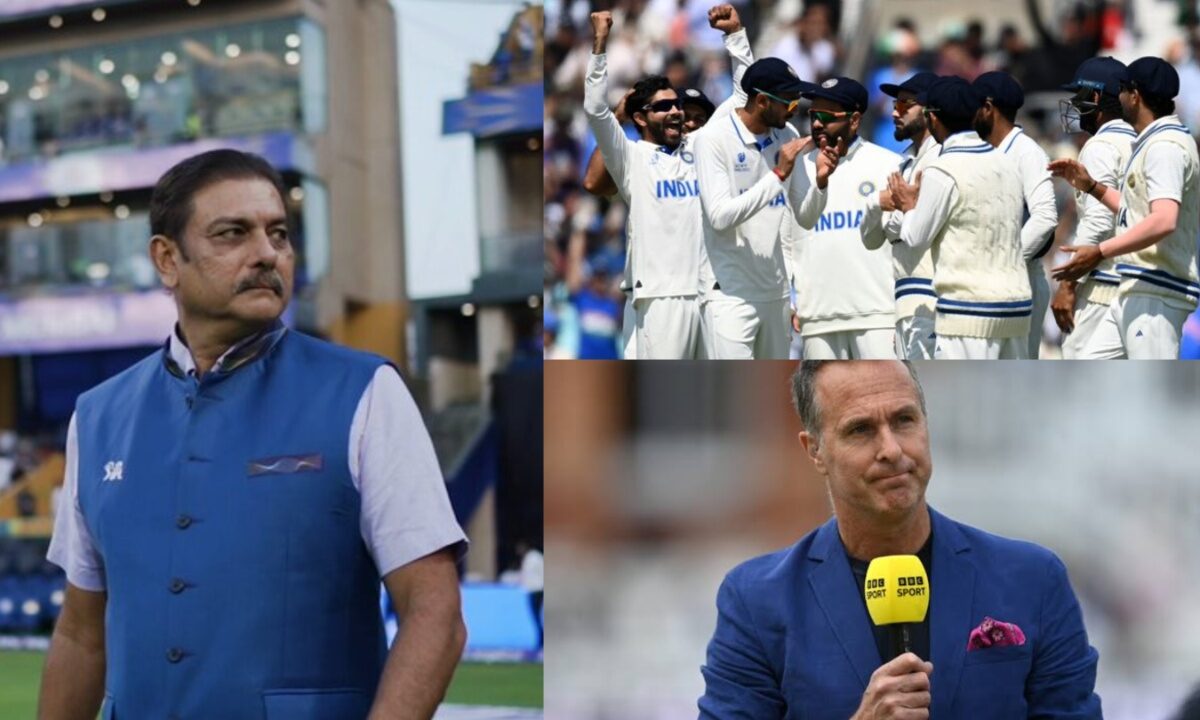 Ravi Shastri, Michael Vaughan, and Rohit Sharma-led India.