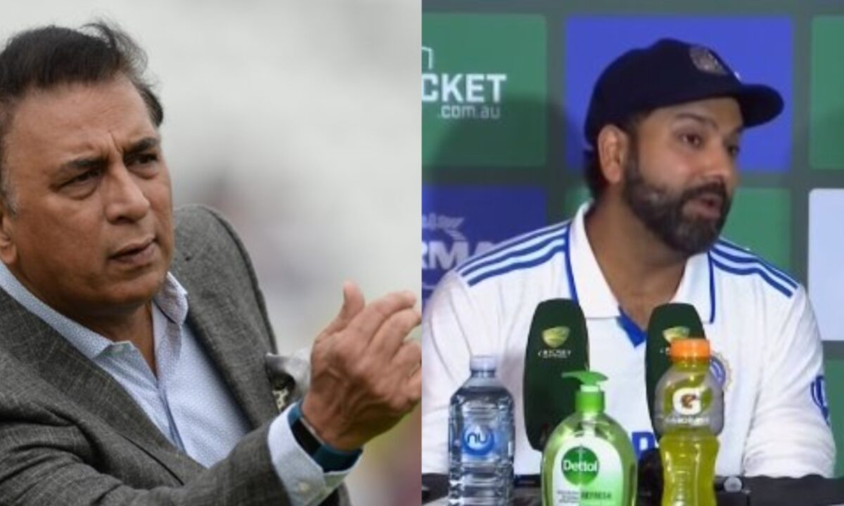 Sunil Gavaskar and Rohit Sharma.