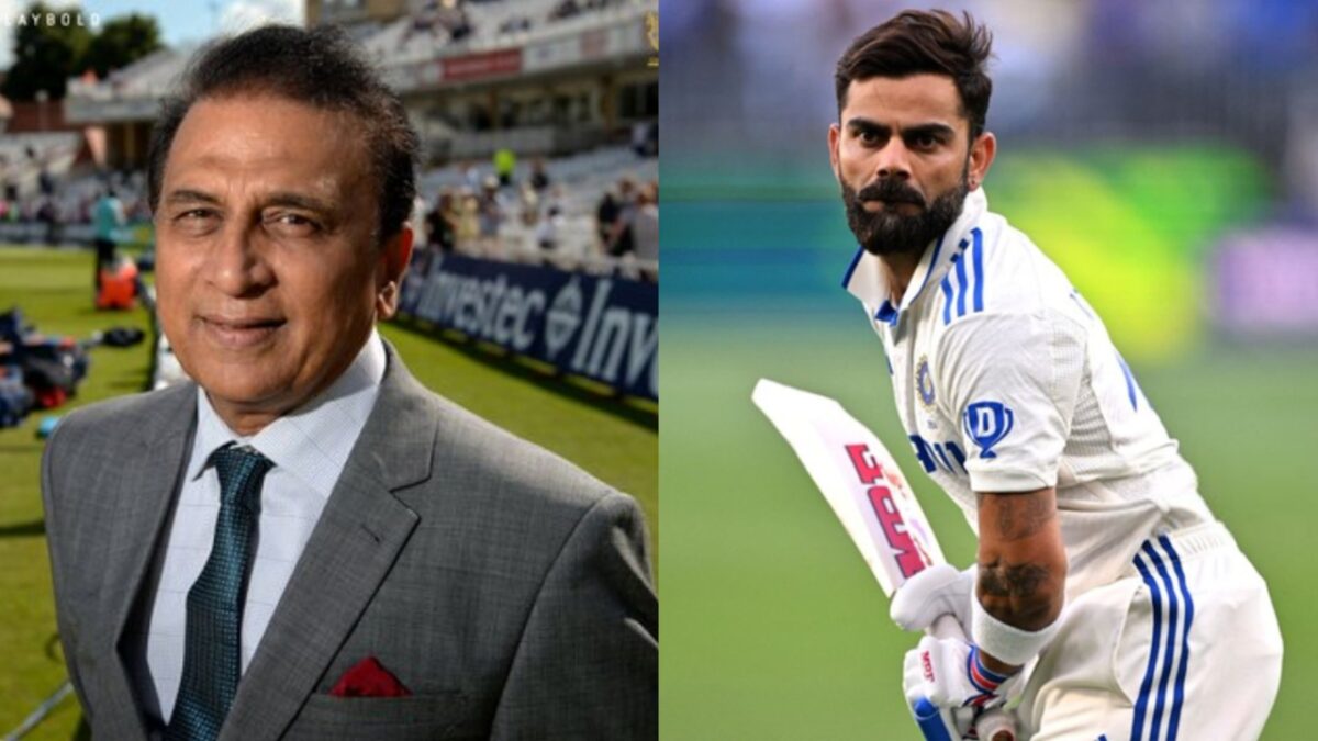 Virat Kohli and Sunil Gavaskar.