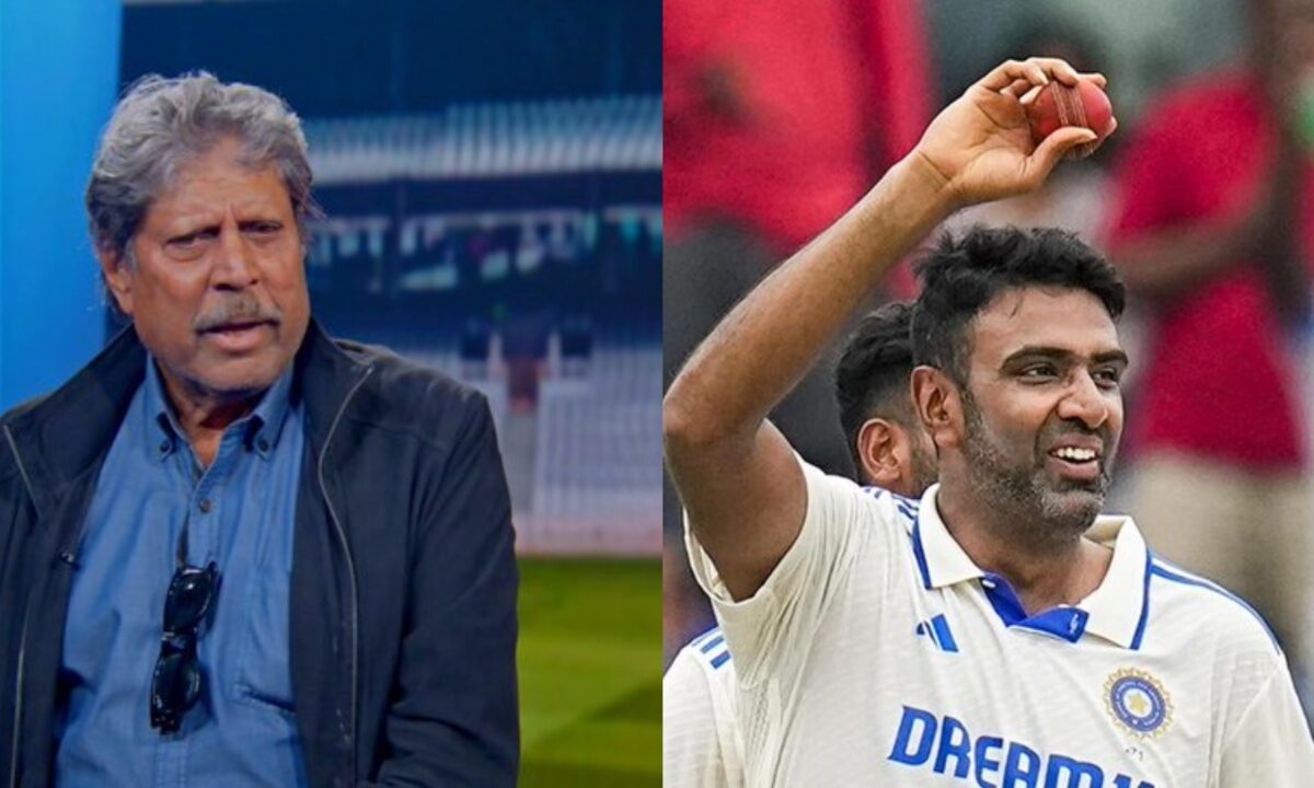 Ravichandran Ashwin and Kapil Dev.