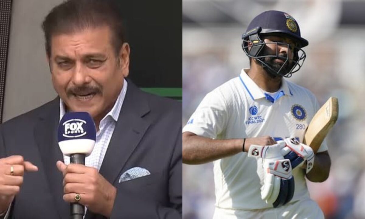 Ravi Shastri and Rohit Sharma.