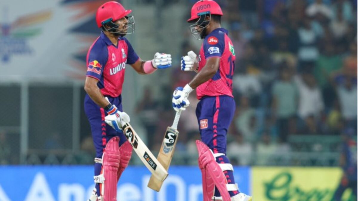 Sanju Samson and Dhruv Jurel for Rajasthan Royals.