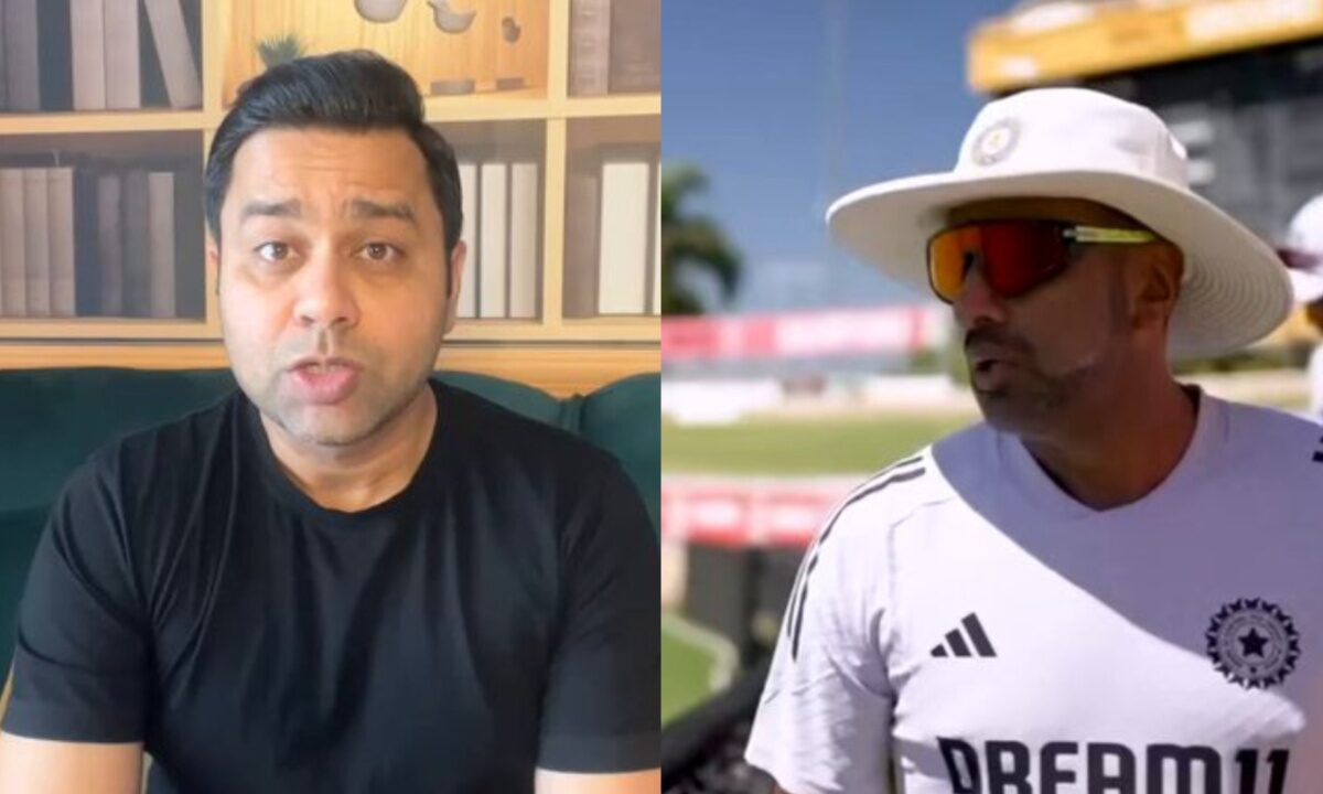 Aakash Chopra and Ravichandran Ashwin.