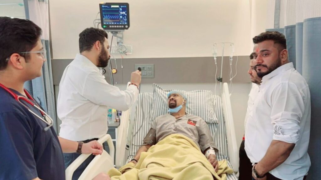 Vinod Kambli in Thane.