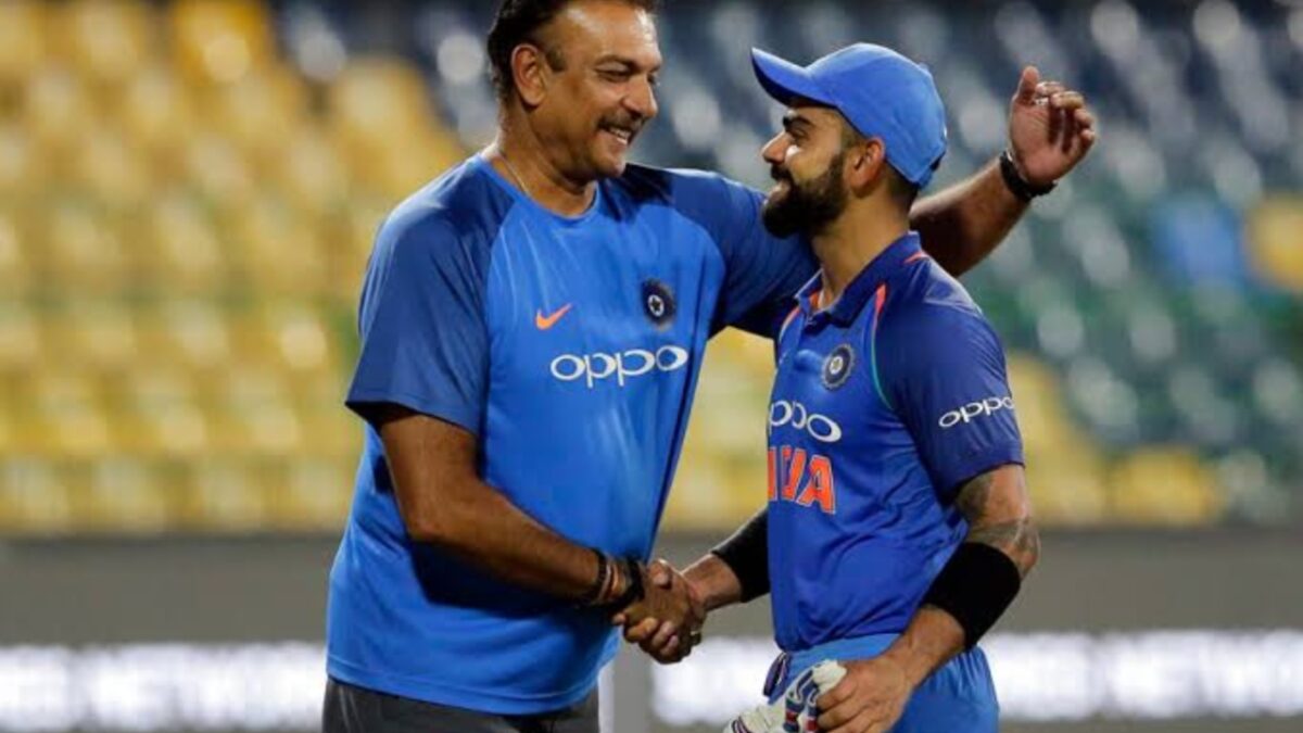 Virat Kohli and Ravi Shastri.