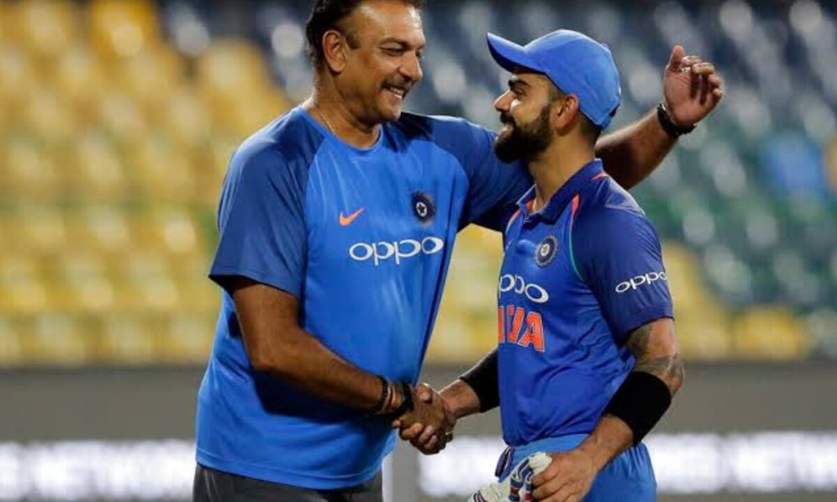Virat Kohli and Ravi Shastri.