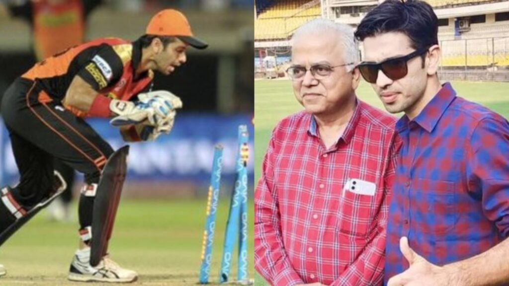 Naman Ojha and his father Vijay Ojha.