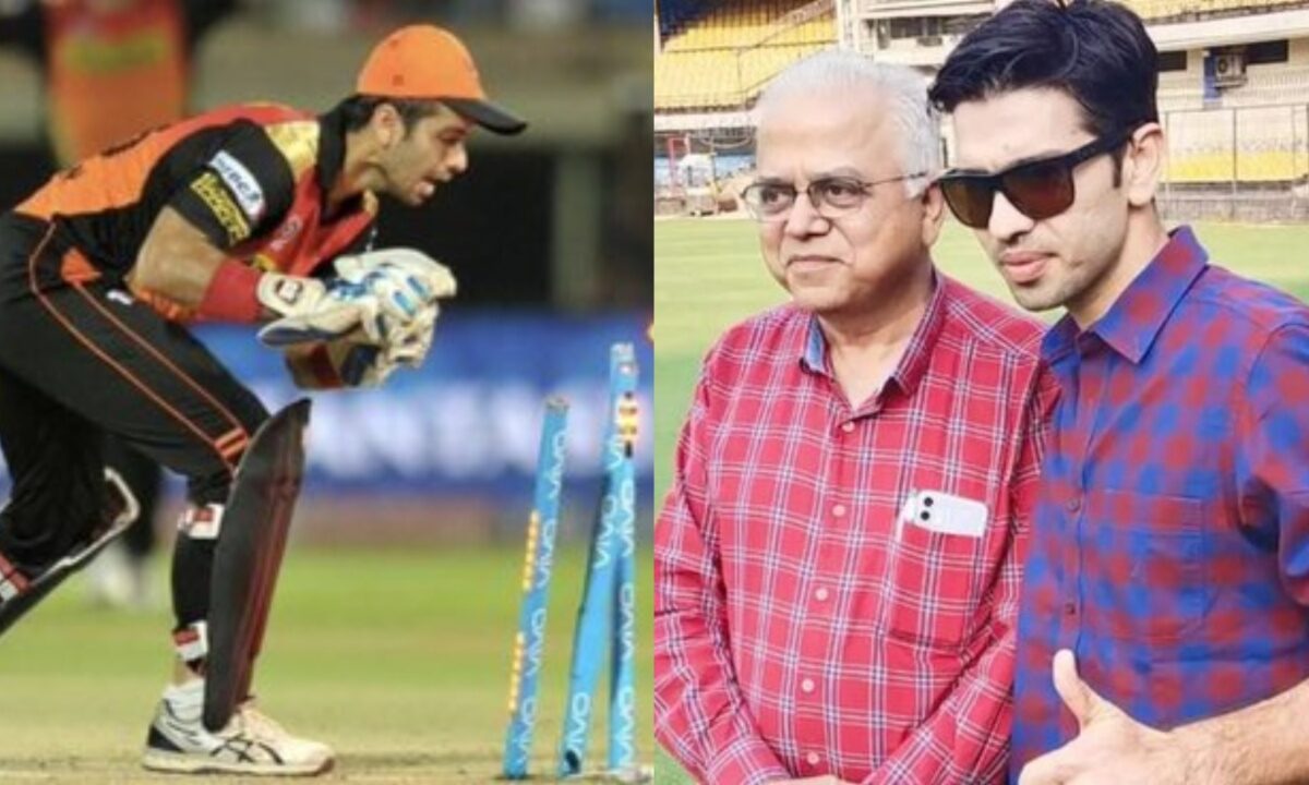 Naman Ojha and his father Vijay Ojha.