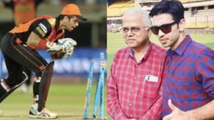 Naman Ojha and his father Vijay Ojha.