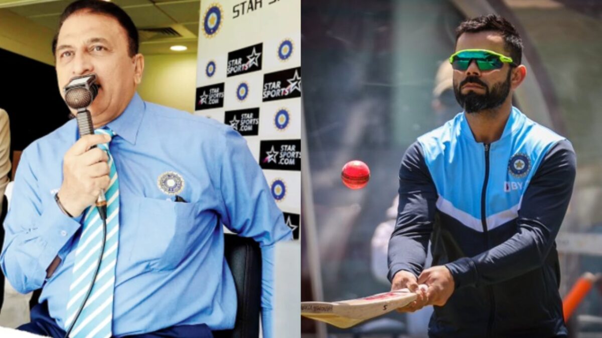 Sunil Gavaskar and Virat Kohli.