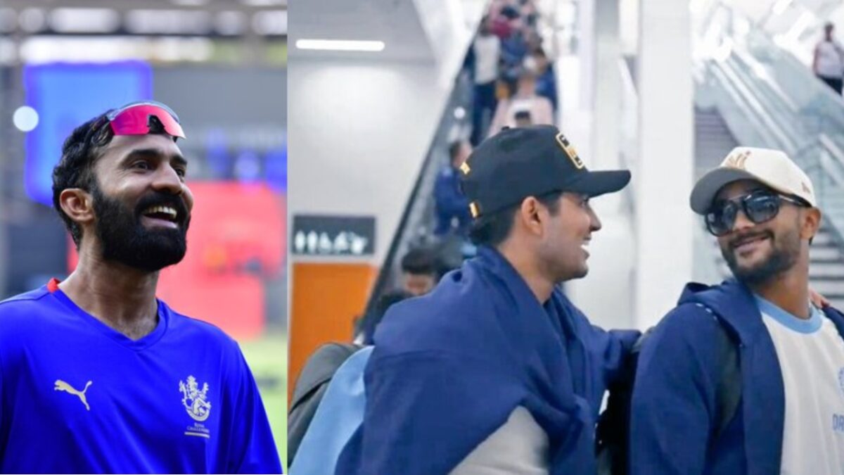 Dinesh Karthik, Nitish Reddy and Shubman Gill.