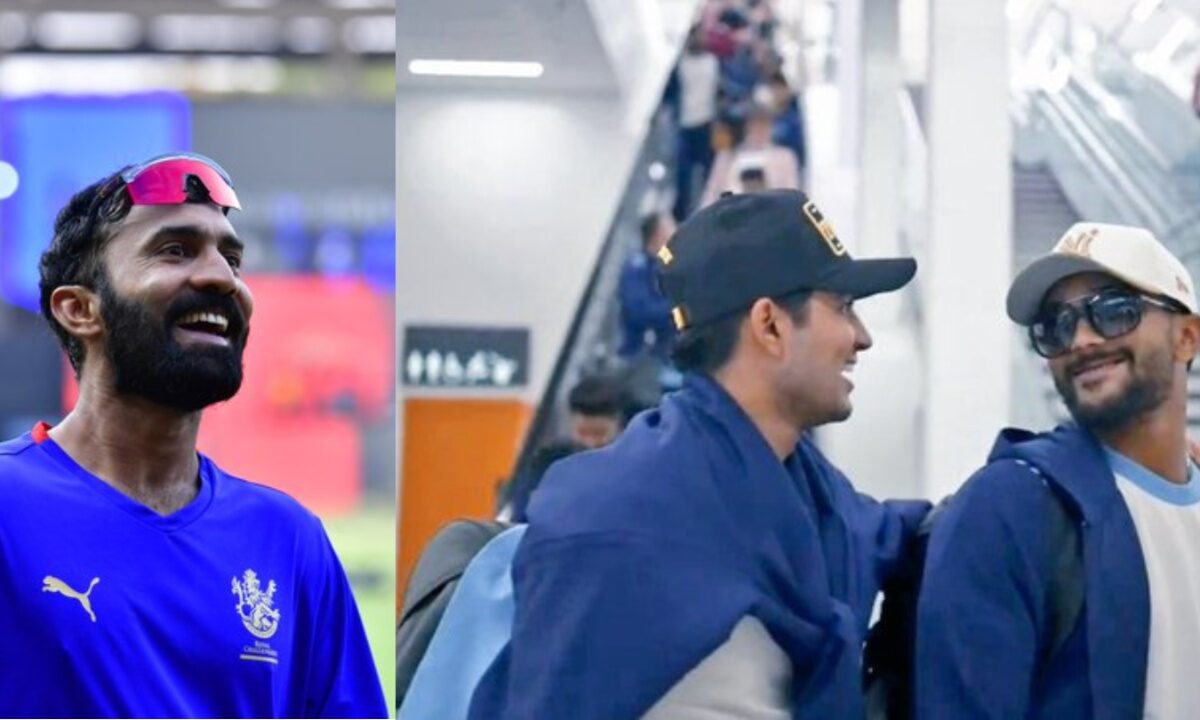 Dinesh Karthik, Nitish Reddy and Shubman Gill.
