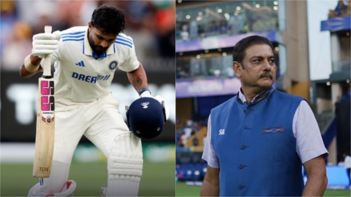 Nitish Reddy and Ravi Shastri.