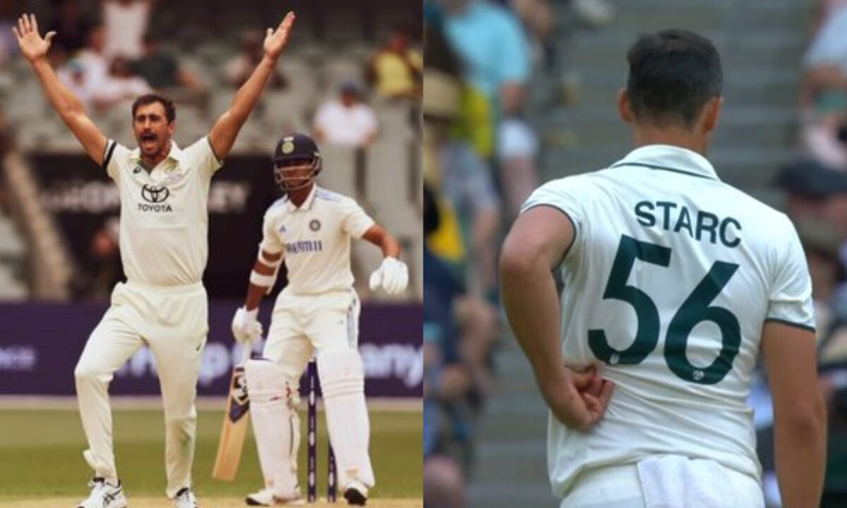 Mitchell Starc and Yashasvi Jaiswal.