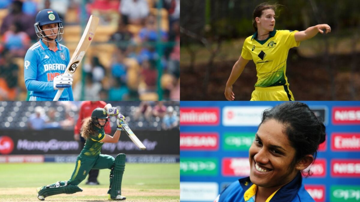 Laura Wolvaardt, Chamari Athapaththu, Anabel Sutherland, and Smriti Mandhana in ICC reward list.