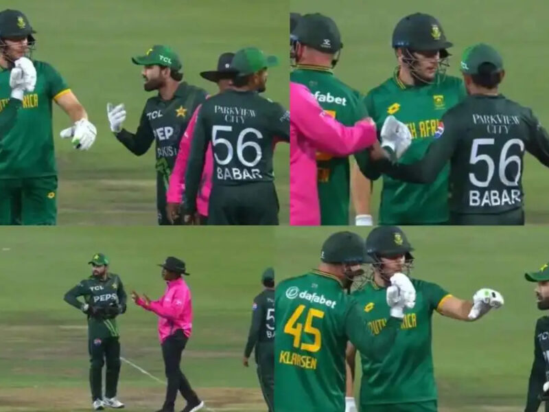 Watch- Mohammad Rizwan And Heinrich Klaasen’s Ugly Fight In Second SA V PAK ODI