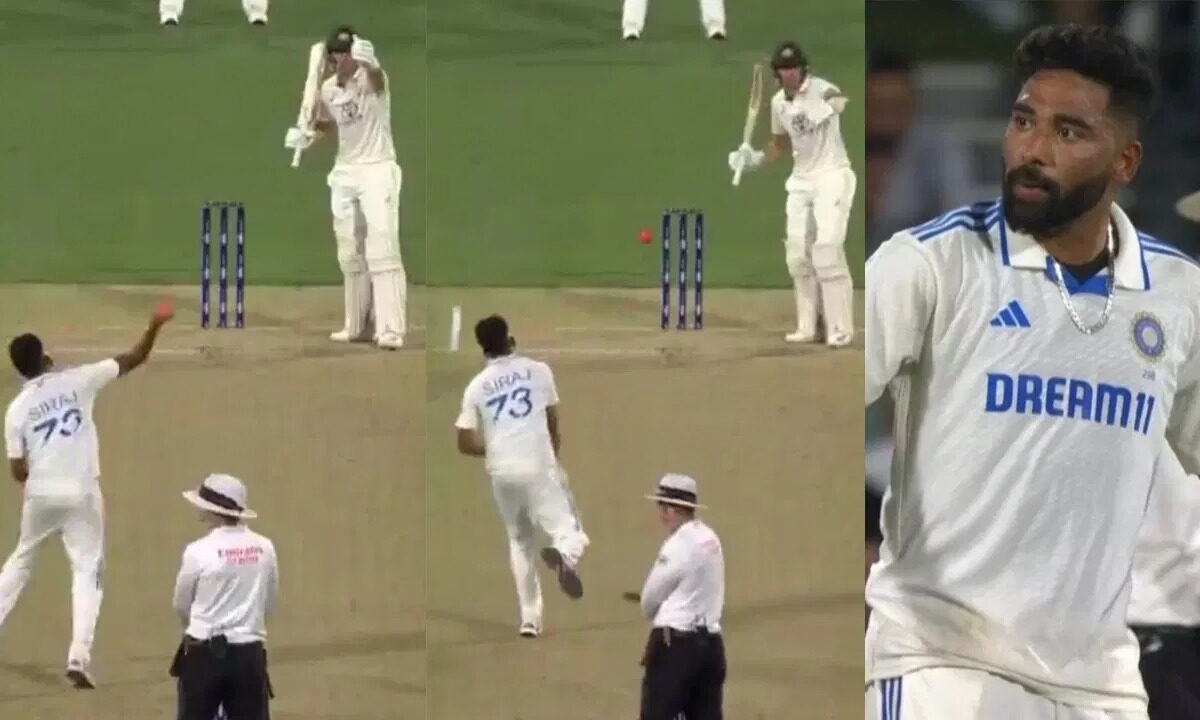 Mohammed Siraj throws-ball-at-Marnus-Labuschagne-