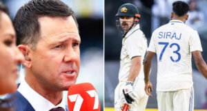 Ricky Ponting, Mohammed Siraj and Travis Head. Photo- Getty