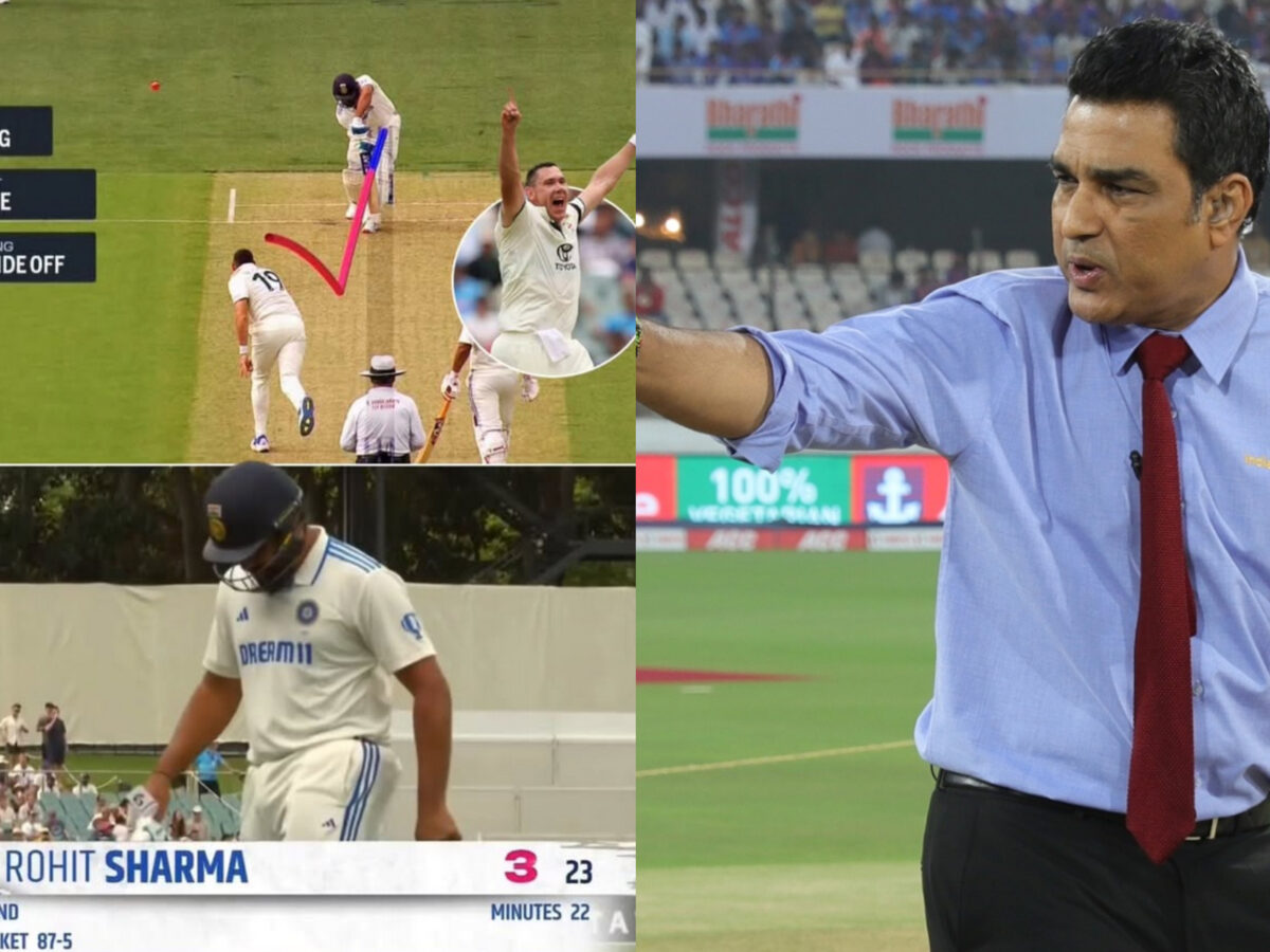 Rohit Sharma Gets Criticized By Sanjay Manjrekar For His LBW Dismissal In Adelaide Test