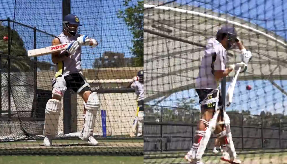 Virat Kohli and Rohit Sharma in nets. Photo-BCCI X