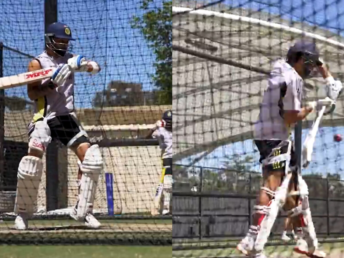 Virat Kohli and Rohit Sharma in nets. Photo-BCCI X