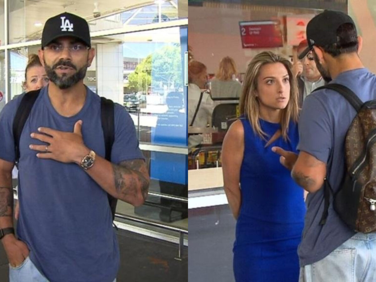 Virat Kohli Angrily Confronts Female Australia Journalist Over Filming His Family At Melbourne Airport