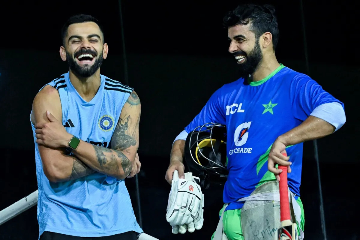 Virat Kohli and Shadab Khan. Photo-ESPNCricinfo