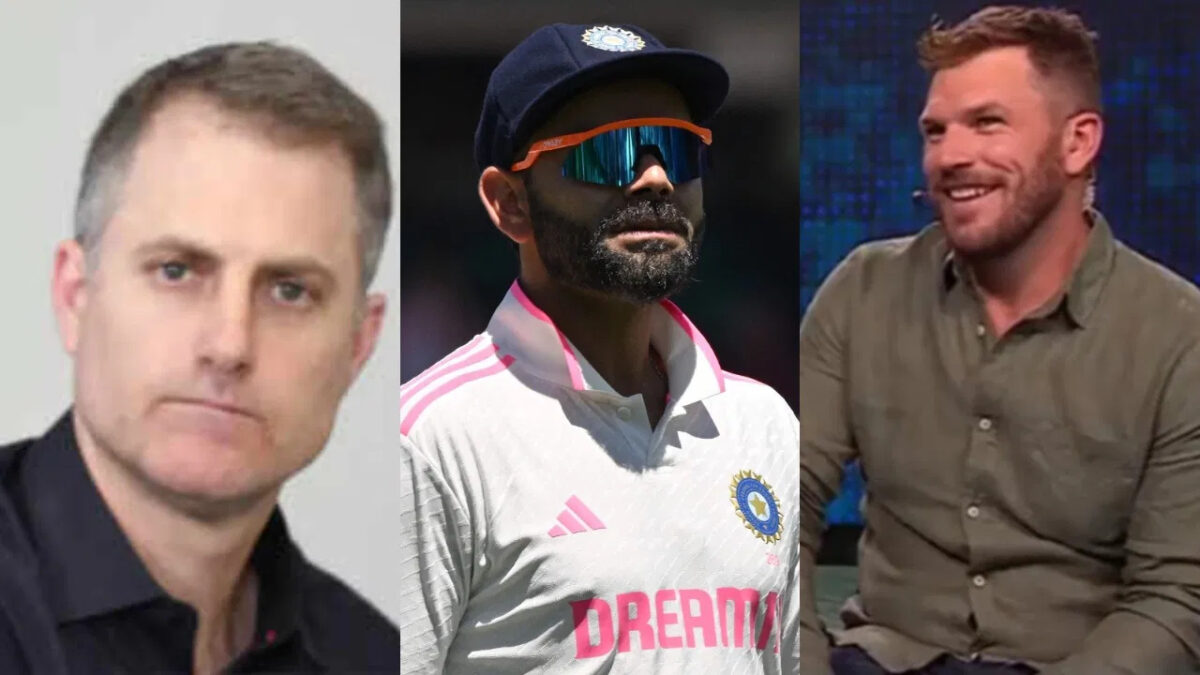 Virat Kohli, Simon Katich and Aaron Finch. Photo- X