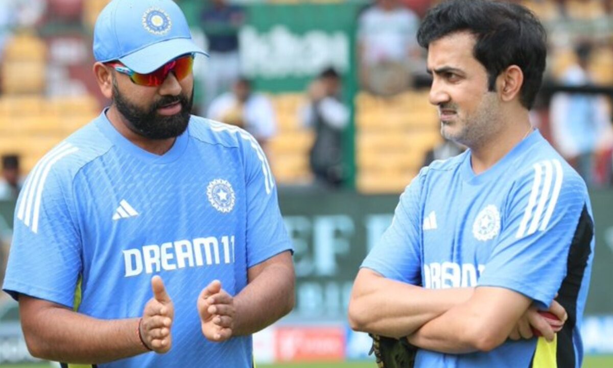 Rohit Sharma and Gautam Gambhir of India.