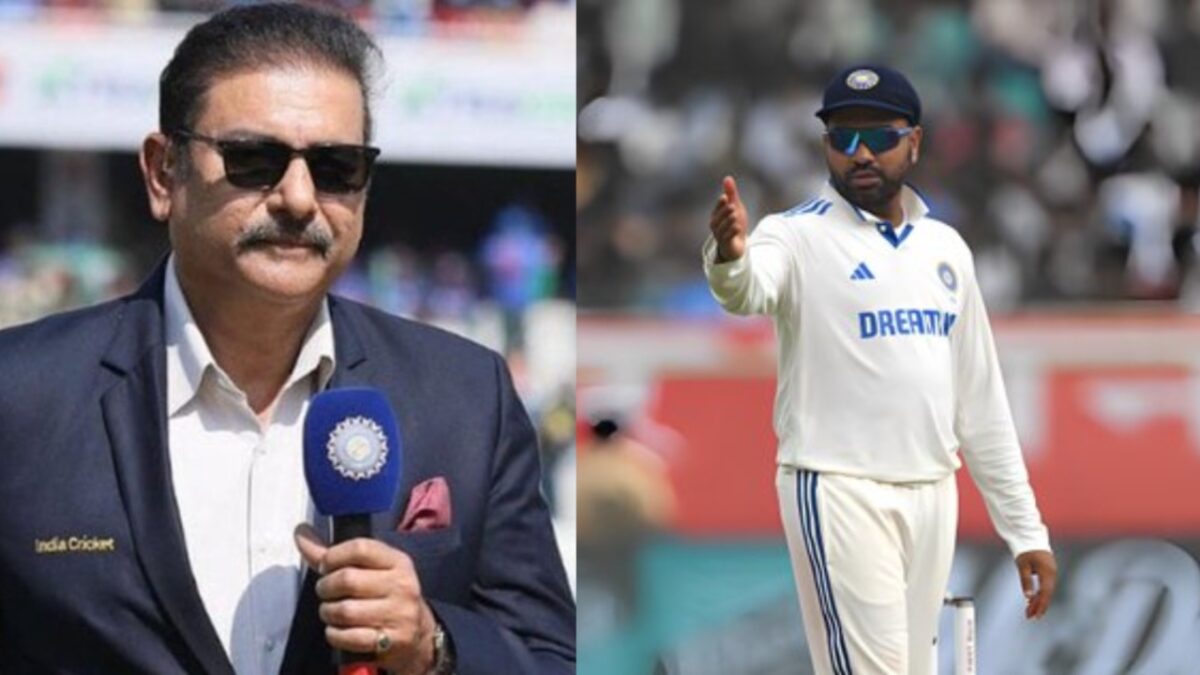 Ravi Shastri and Rohit Sharma.