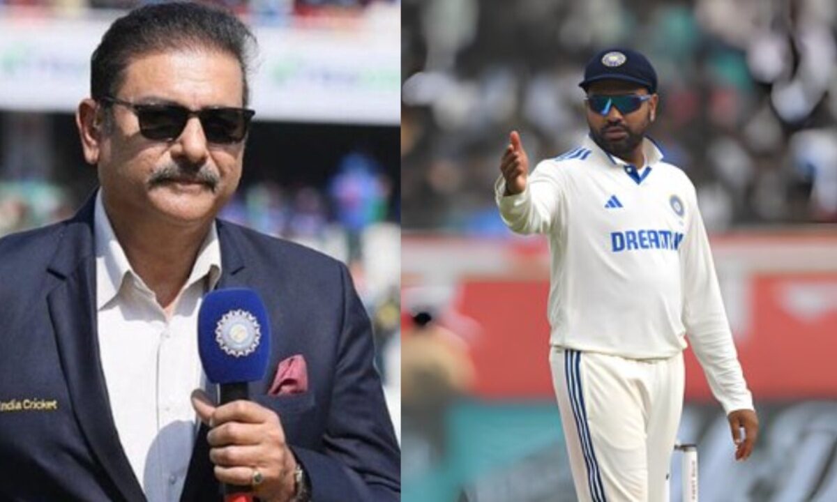 Ravi Shastri and Rohit Sharma.